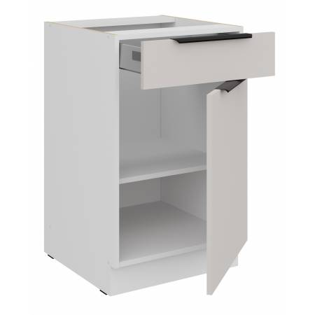 Szafka kuchenna z szufladą 50 cm kaszmir + biały CAROL 50 D 1F 1S